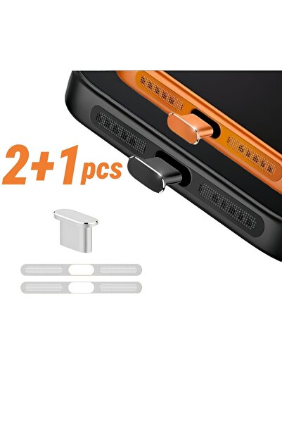 Choice Silvery 17pro 3pcs New Metal Speaker Dust Mesh and Dust Plug Set for i...