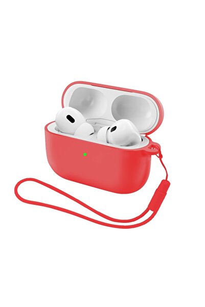 Choice21 غطاء حماية ناعم من السيليكون لسماعات AirPods Pro 3 باللون الأحمر