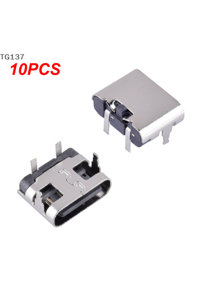 Choice 10Pcs USB 3.1 Type-C Female Power Jack Dock 2 Pin Micro USB Type C Con...