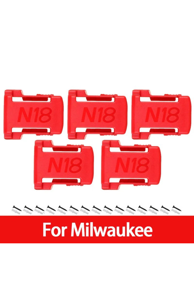 Choice Red-For Milwaukee 5/10Pcs Battery Storage Battery Case Battery Holder ...
