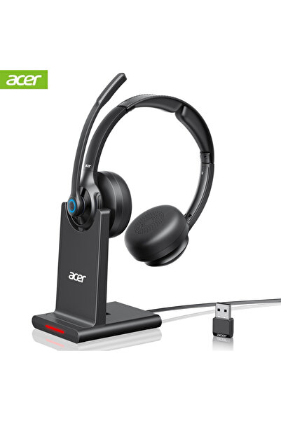 Choice Black Acer Wireless Headset for Work 2.4G Bluetooth 5.3 Dual Mode Head...