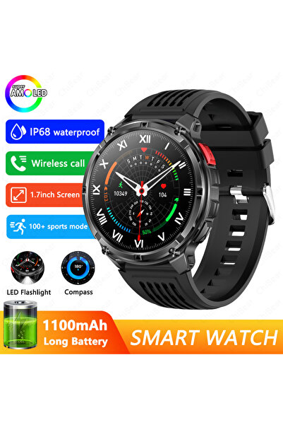 Choice4 ساعة ذكية جديدة T-Rex3 Pro بسعة 1100 مللي أمبير باللون الأسود لعام 20...