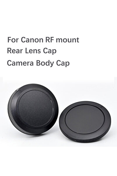 Choice4 غطاء أمامي لجسم كاميرا Canon RF + غطاء عدسة خلفي لعدسات الكاميرا لكام...