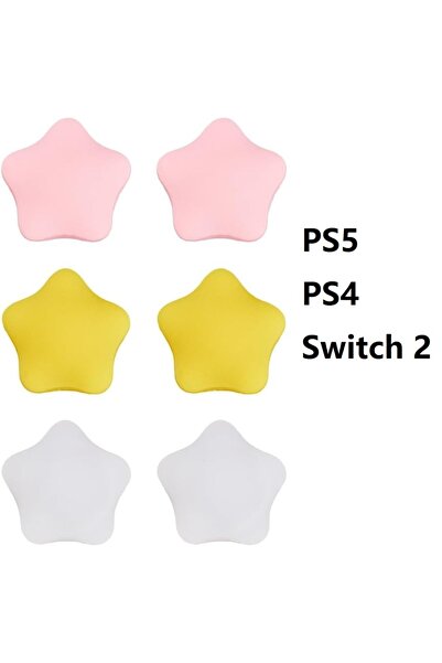 Choice1 أغطية عصا التحكم لجهاز سويتش 2-PS5-PS4، 6 قطع، 3 ألوان، أغطية عصا الت...