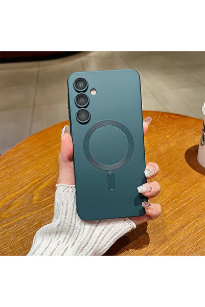 Choice Galaxy S25 FE Green For Magsafe Luxury Liquid Magnetic Case For S26 S2...