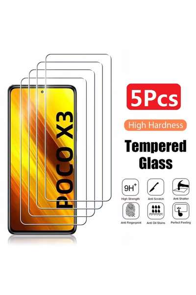 Choice81 High Definition 1 piece Poco C85 1-5Pcs Tempered Glass Screen Protec...