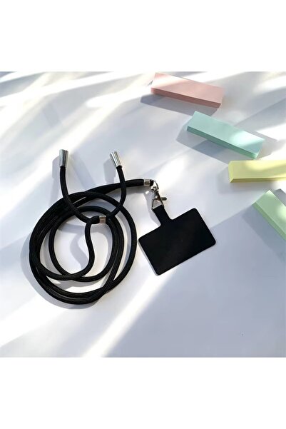 Choice15 حبل تعليق للهاتف المحمول قابل للفصل باللون الأسود (قطعة واحدة أو قطع...