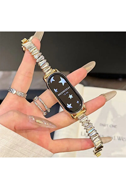 Choice15 For Mi Band 8 9 10 CG-2025 Clover studded diamond strap suitable for...