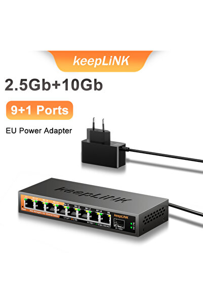 Choice1 محول شبكة كيب لينك KP-9000-9XHML-X ذو 9 منافذ يتم التحكم فيه عبر الإن...