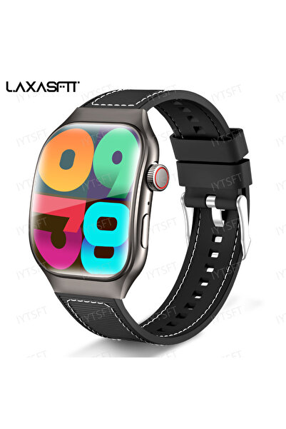 Choice3 ساعة ذكية سوداء LAXASFIT جديدة للرجال مع ميزة الاتصال عبر البلوتوث، ش...