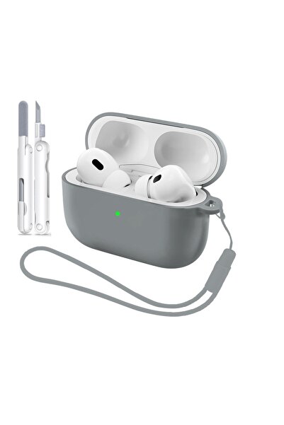 Choice4 for Airpods Pro 3 Gray with Pen for AirPods Pro 3 Case Cover Soft Sil...