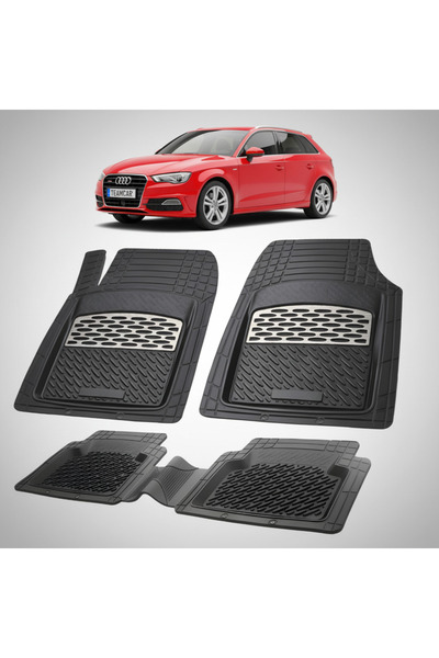 TEAMCAR Audi A3 8V Χάτσμπακ 5-θυρο Συμβατά Πατάκια Δαπέδου 2012-2020 |   Ασήμι