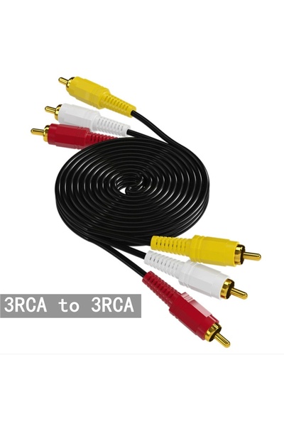 Choice11 كابل صوت وفيديو 1.4 متر، 3RCA إلى 3RCA، 3.5 مم إلى 3RCA، 3.5 مم إلى ...