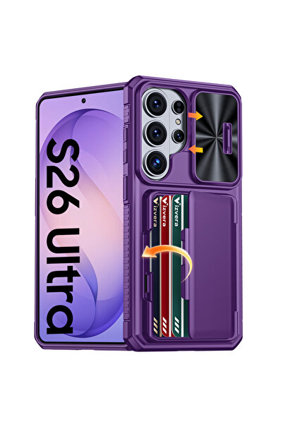 Choice16 Galaxy S26 Ultra Only Case PURPLE For S26 Ultra Case Wallet-Full Bod...