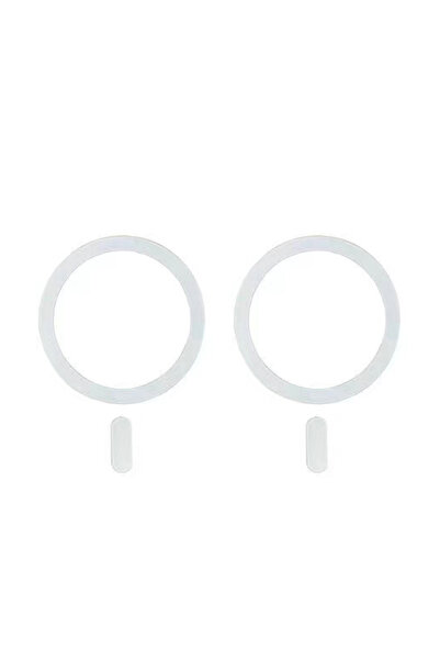 choice2 قطعتان باللون الأبيض للوحة المغناطيسية Magsafe العالمية ملصق معدني يد...