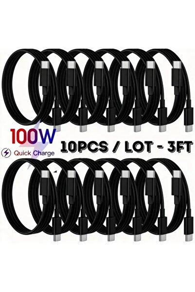 Choice 1m 10PCS 10Pcs 5A PD 100W Dual USB C Super Fast Charge Cable for S22 S...