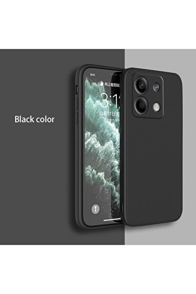 Choice52 Poco M7 black Square Liquid Silicone Phone Case For Pocophone POCO X...