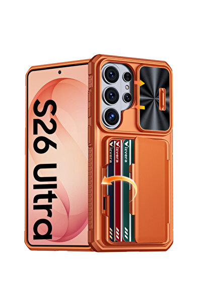 Choice17 Galaxy S26 Ultra Only Case Orange For S26 Ultra Case Wallet-Full Bod...
