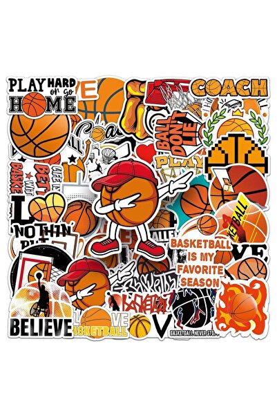 Choice 50PCS Basketball Graffiti Stickers 50PCS Waterproof Cool Theme Decals ...
