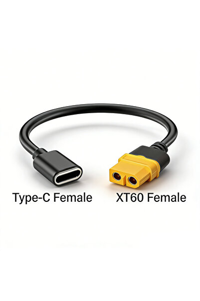Choice كابل شحن من USB-C إلى XT60 بطول 15 سم، محول شحن من النوع C إلى XT60 أن...