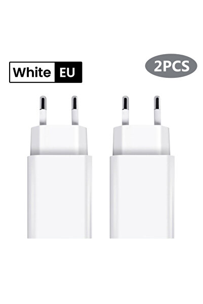 Choice1 شاحن USB-A بقوة 10 واط من الاتحاد الأوروبي/الولايات المتحدة، 5 فولت 2...