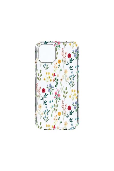 bestcase Husa Clear Silicon 2MM, Compatibila Cu Apple iPhone 12, Spring Flowe...