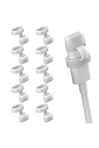 Choice White-10Pcs 10Pcs Silicone Type-C Cable Dust Plug Cover Anti-Lost Dura...