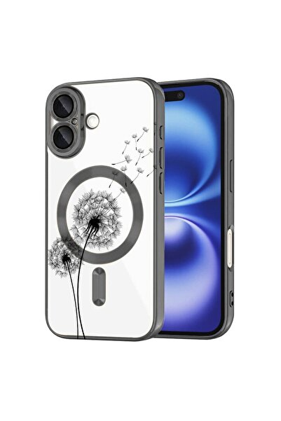 bestcase Πολυτελής Θήκη MagSafe, Συμβατή με Apple iPhone 16, Μαύρο και Λευκό ...