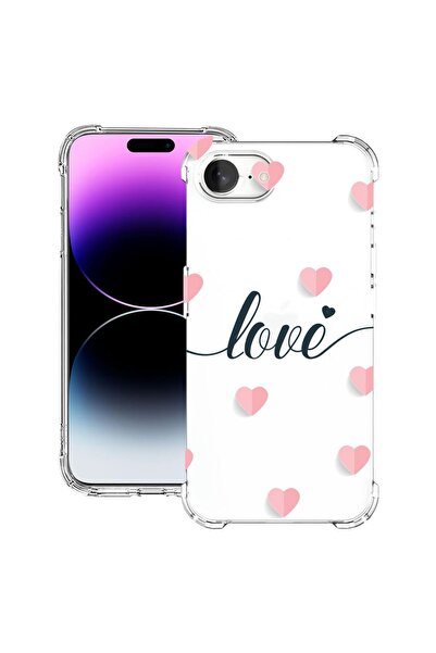 bestcase Husă pentru Apple iPhone 16e, Antișoc 1.5MM, Love Flying Hearts, Pro...