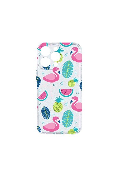 bestcase Husa Crystal Glitter 2MM, Compatibila Cu Apple iPhone 14 Pro, Flamin...