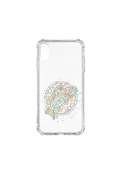 bestcase Αντικραδασμική Θήκη, Συμβατή με Apple iPhone XS Max, Νέον Ψάρι, Σιλι...