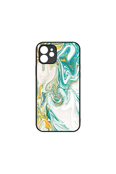 bestcase Husa Slim Glassy, Συμβατό με Apple iPhone 12, Υγρά χρώματα, Χρώματα ...