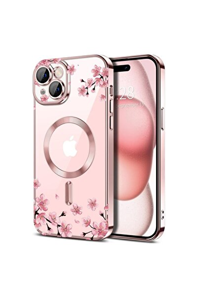 bestcase Husa Luxury MagSafe, Compatibila Apple iPhone 15, Pastel colors - fl...
