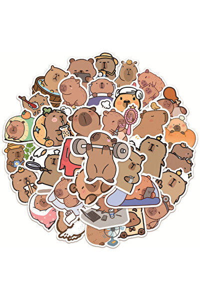Choice 50Pcs 50Pcs Capybara Stickers Cartoon Cute Funny Stickers DIY Decorati...