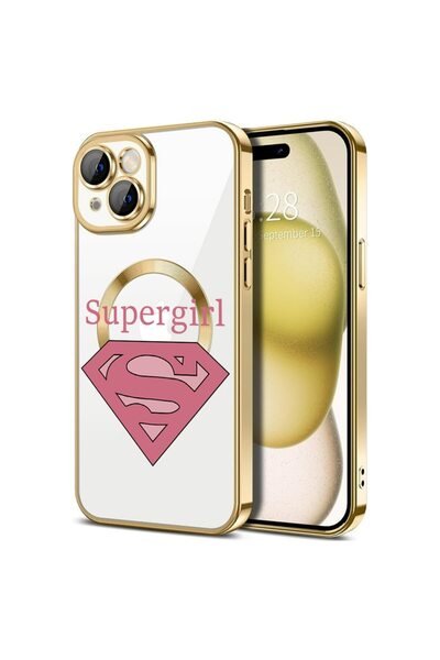 bestcase Husa Luxury MagSafe, Compatibilă cu Apple iPhone 15 Plus, Super Girl...