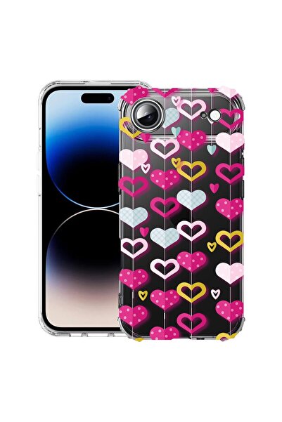bestcase Husă pentru Apple iPhone 17 Air cu Design Lovely Hearts, Antișoc, Co...
