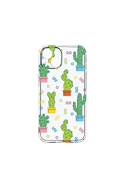 bestcase Διαφανής Θήκη Σιλικόνης 2MM, Συμβατή με Apple iPhone 13 Mini, Κάκτος...