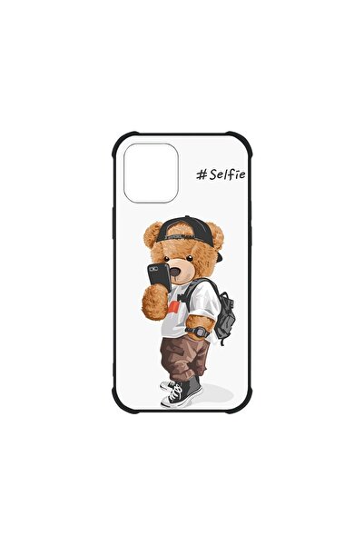 bestcase Husa MaxSafe Glassy, Συμβατό με Apple iPhone 12, Selfie Teddy Bear, ...