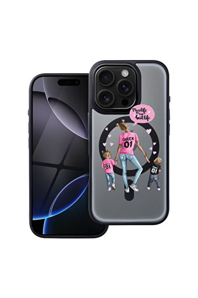 bestcase Θήκη συμβατή με Apple iPhone 15 Pro Max με σχέδιο  "Mom Life " με αγ...