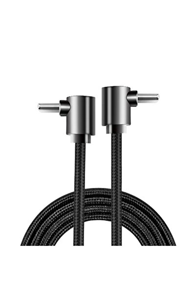 Choice6 1m Black Double 0.25m/0.5m/1m/2m 90 Degree Elbow Nylon Braided Quick ...