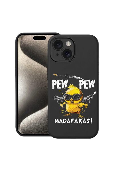bestcase Θήκη Πρέμιουμ Σιλικόνης για Apple iPhone 15, Pew Pew, 1668653 PB 1880