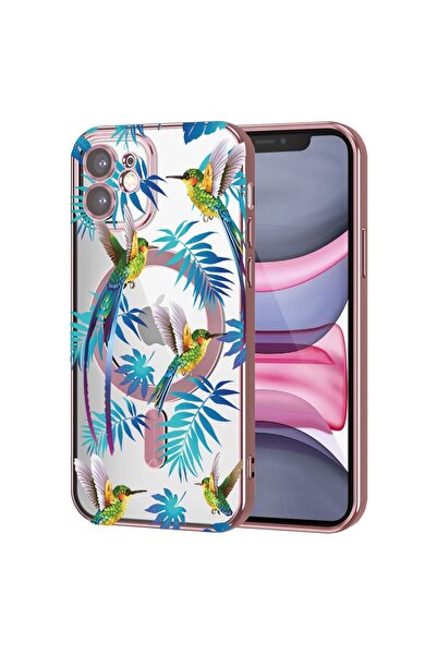 bestcase Husa Luxury MagSafe, Compatibila Apple iPhone 11, Wild Tropical, Ult...