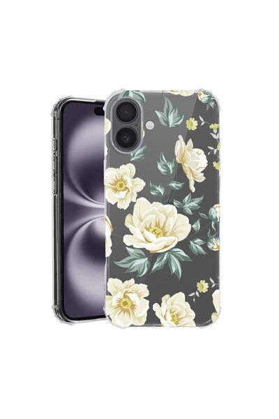 bestcase Husă pentru Apple iPhone 17 cu design floral, antișoc, cu colțuri în...