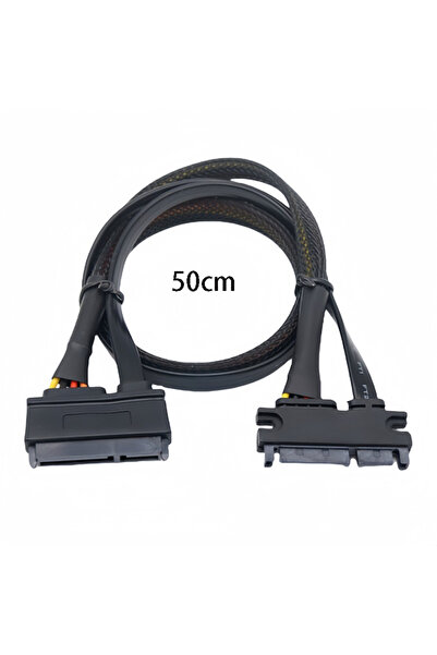 Choice1 كابل تمديد SATA 7+15PIN بطول 50 سم، 5 فولت/12 فولت، ذكر إلى أنثى، SAT...
