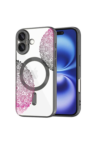bestcase Πολυτελής Θήκη MagSafe, Συμβατή με Apple iPhone 16, Αφηρημένο Δαντελ...