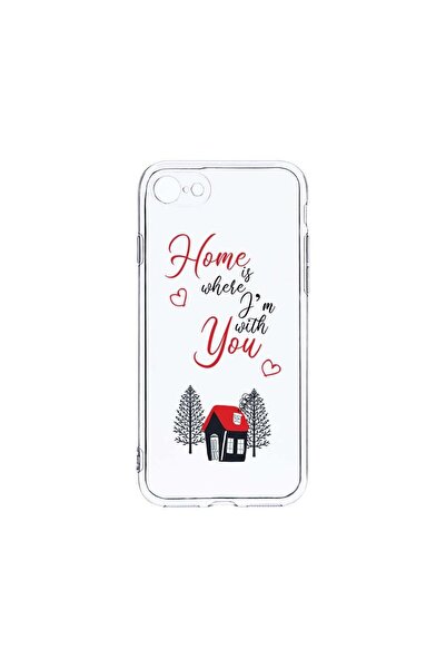 bestcase Husa Clear Silicon 2MM, Compatibila Cu Apple iPhone SE 2, Home Is Wh...
