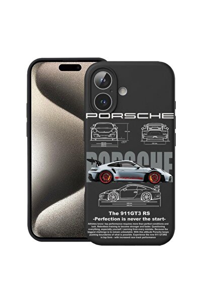 bestcase Премиум силиконов калъф за Apple iPhone 16, Porsche, 1828635 PB 1883