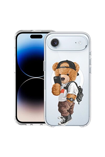 bestcase Husă pentru Apple iPhone 17 Air cu Design Selfie Ursuleț, Mag Anti S...