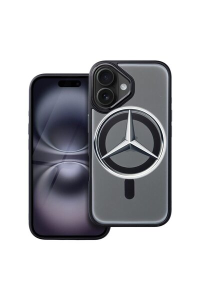 bestcase Husa Compatibila cu Apple iPhone 16 cu Design Mercedes-Benz, Shockpr...