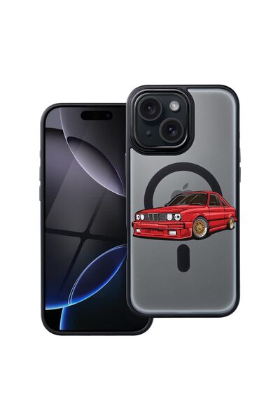bestcase Θήκη συμβατή με Apple iPhone 12 με σχέδιο κλασικού αυτοκινήτου, Αντι...